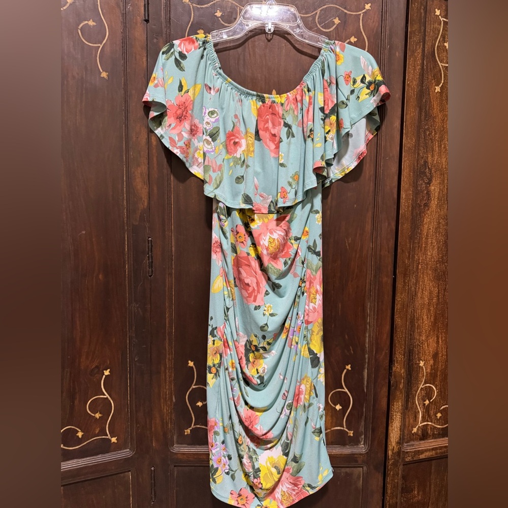 Floral Off-Shoulder Dress